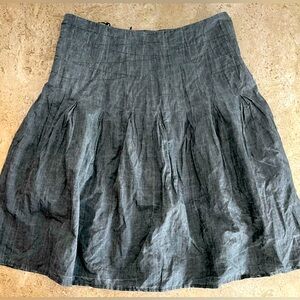 LIBERTY ISLAND Subtle Metallic Drop Waist Midi Skirt